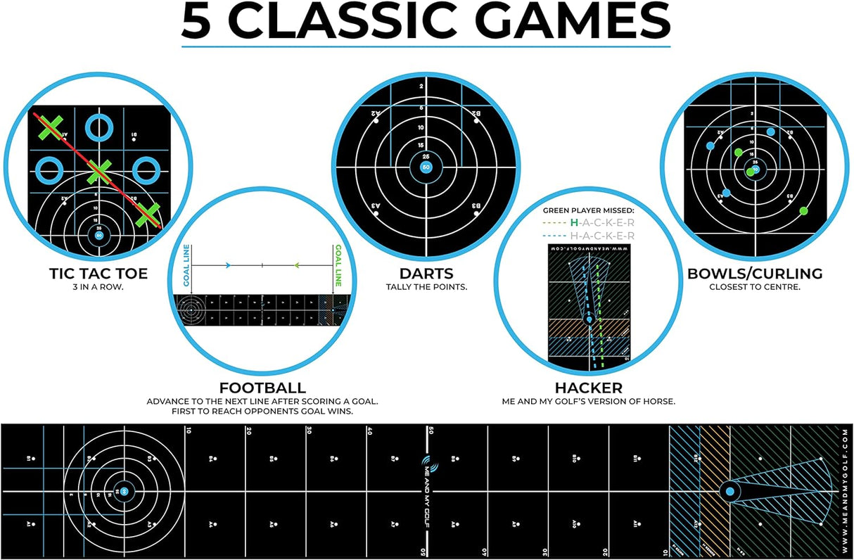 ME AND MY GOLF 6 in 1 Games Putting Mat