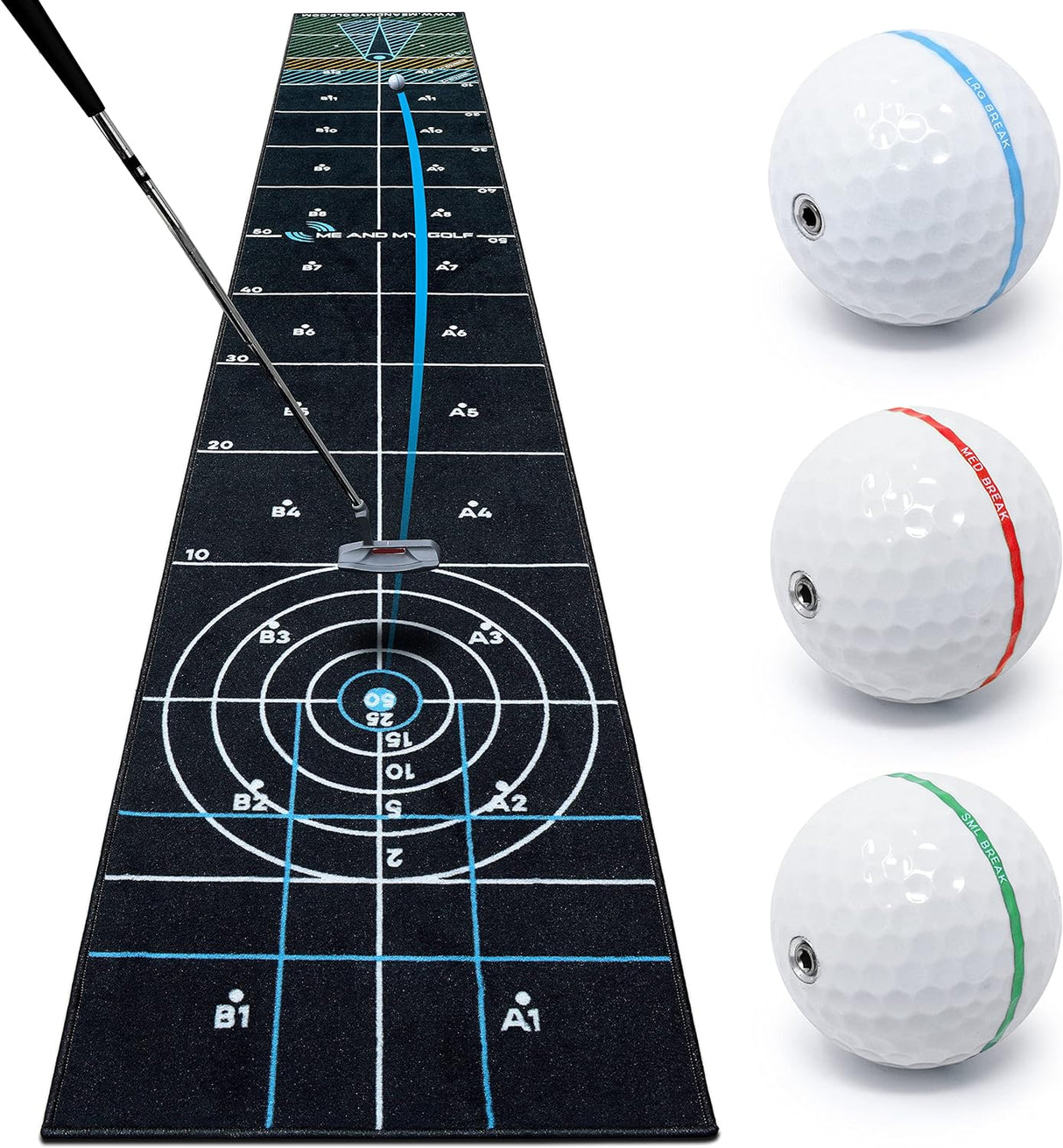 ME AND MY GOLF 6 in 1 Games Putting Mat