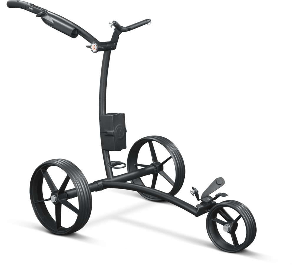 Chariot électrique KIFFE GOLF « K5 » avec porte-parapluie et porte-carte de score