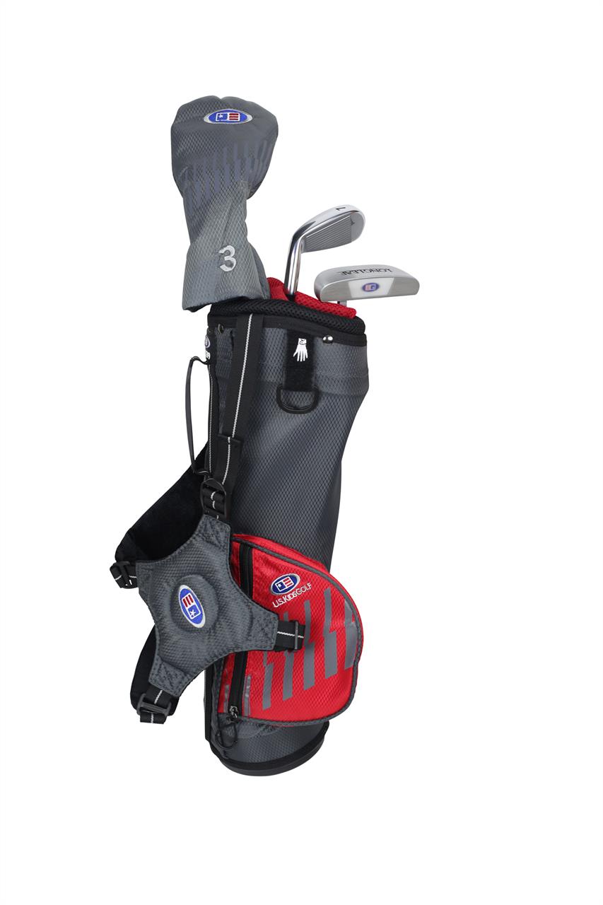 US Kids Golf 2020 3 Club Carry Bag Set