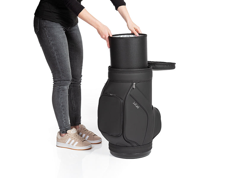 JuCad stool with drinks cooler