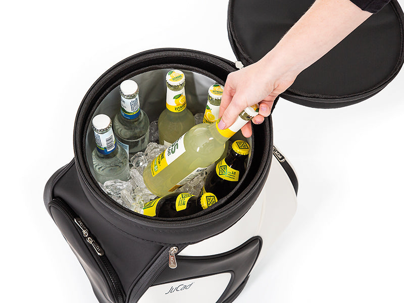 JuCad stool with drinks cooler