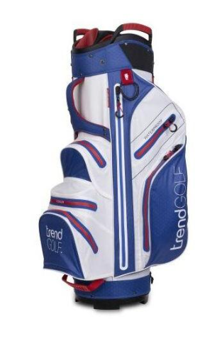 TRENDGOLF Golfbag Rainline Pro wasserdicht weiß/blau/rot