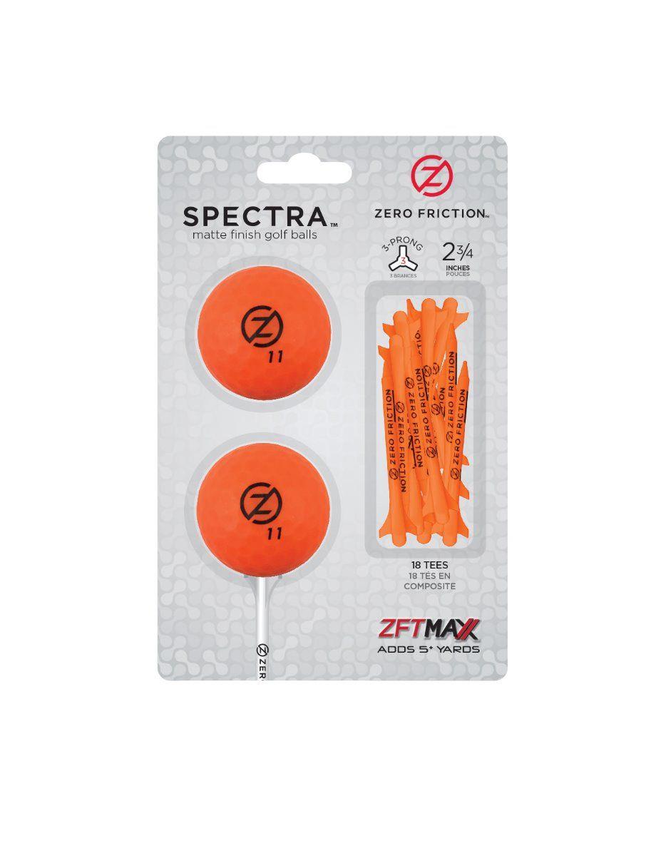 Packs de 2 balles/tees Zero Friction