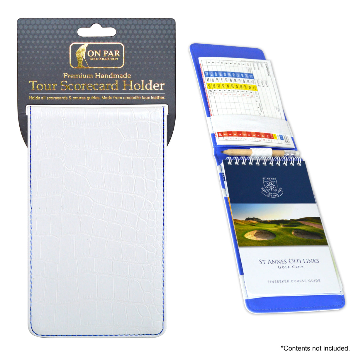 Porte-cartes de score SIMSPACE aspect cuir crocodile