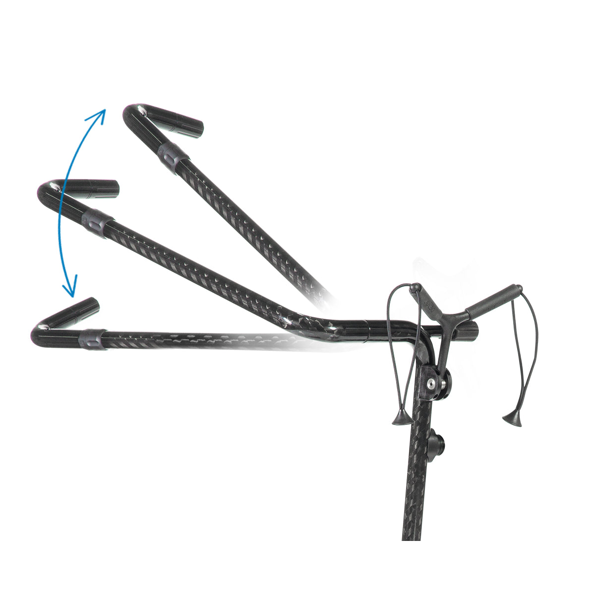 JuCad Carbon Travel 2.0, schwarz-glänzend (3K Design) Ausstellungsstück