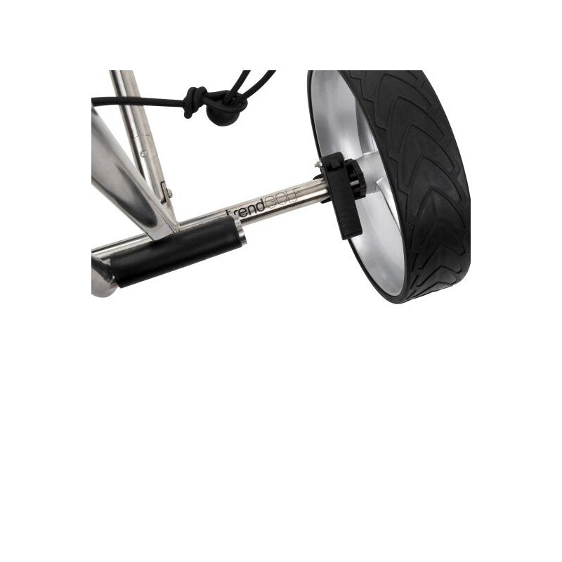 Trendgolf Push-Trolley Cushy S en acier inoxydable poli