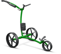 Chariot électrique KIFFE GOLF « K5 » avec porte-parapluie et porte-carte de score