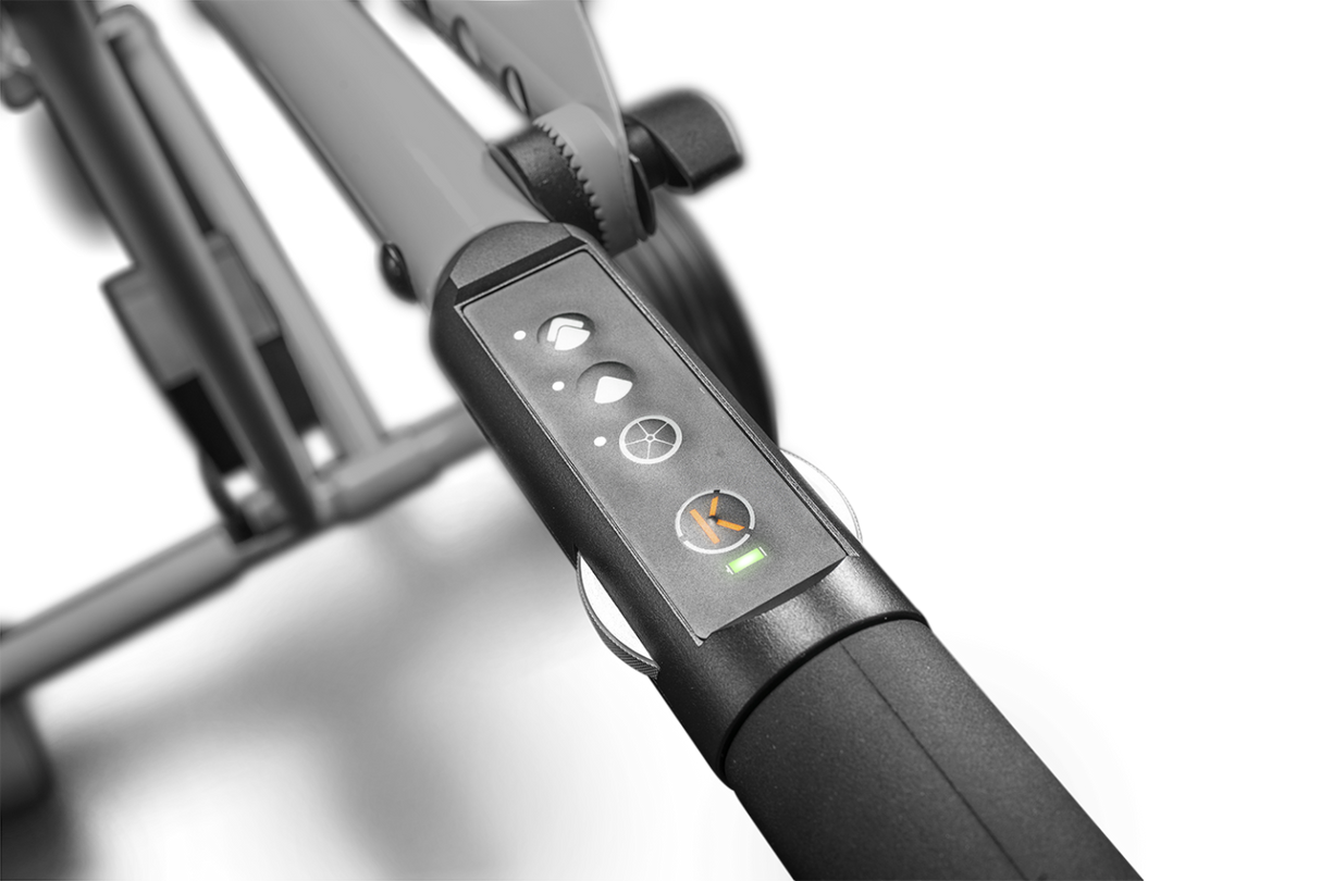 Chariot électrique KIFFE GOLF « K5 » avec porte-parapluie et porte-carte de score