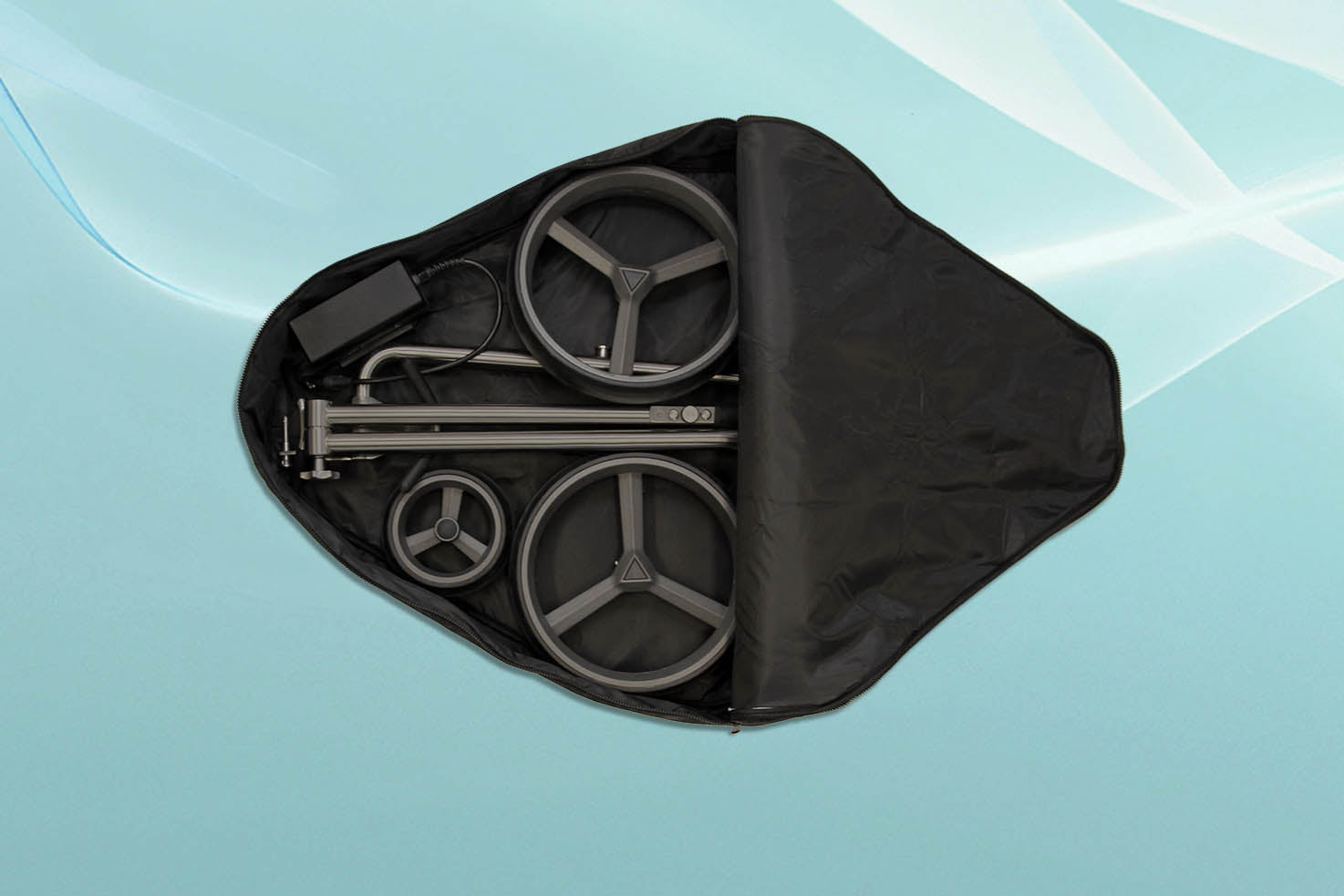 PG-Powergolf Elektro-Golftrolley Nitro flat  Titan First Edition