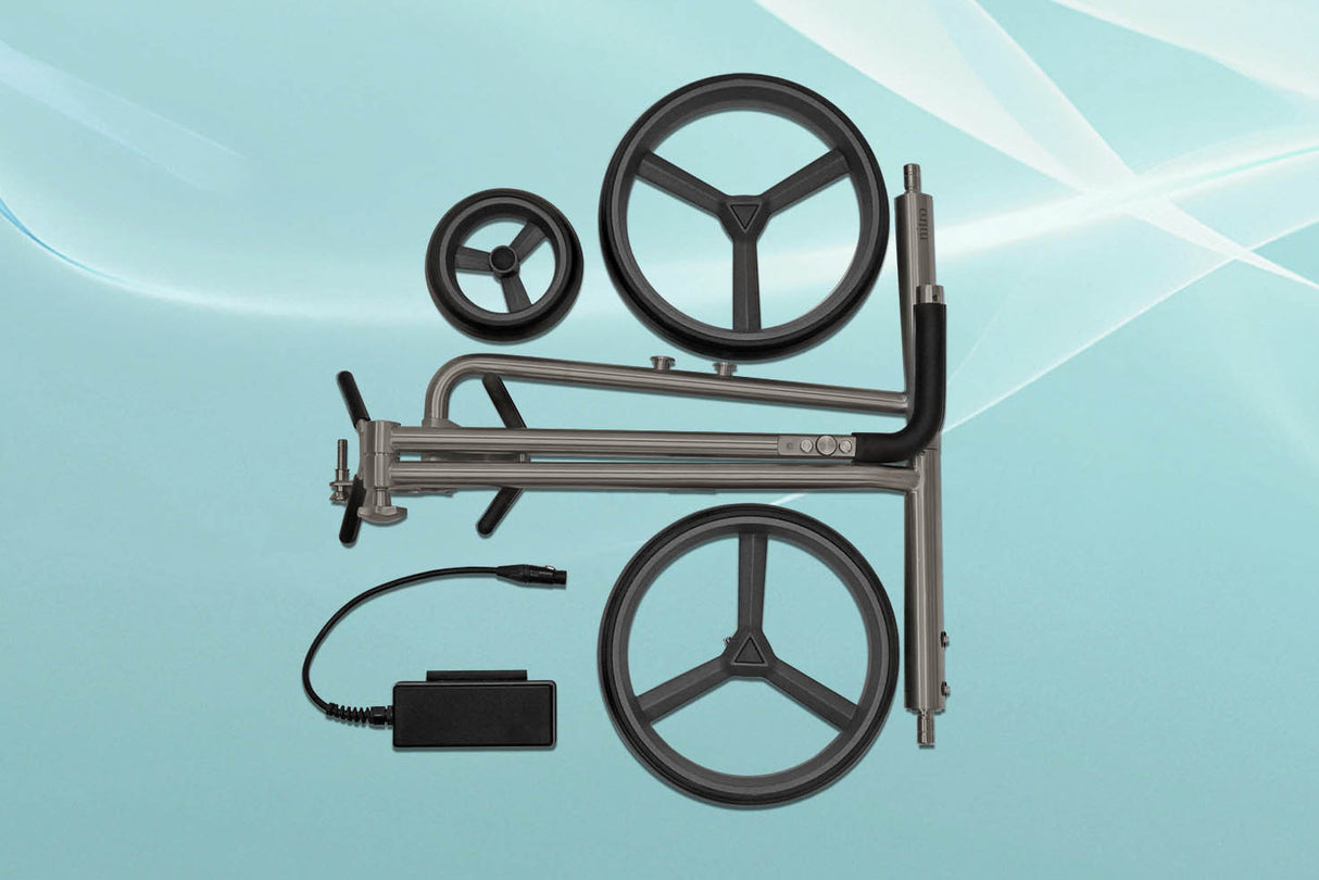 PG Powergolf Chariot de golf électrique Nitro Flat Titanium