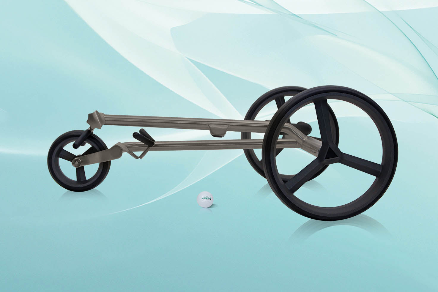 PG Powergolf Chariot de golf électrique Nitro Flat Titanium