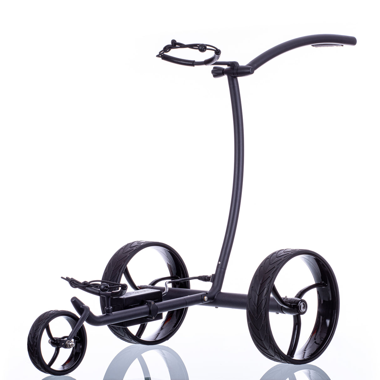 Chariot électrique déambulateur Trendgolf modèle 2025 en acier inoxydable, noir