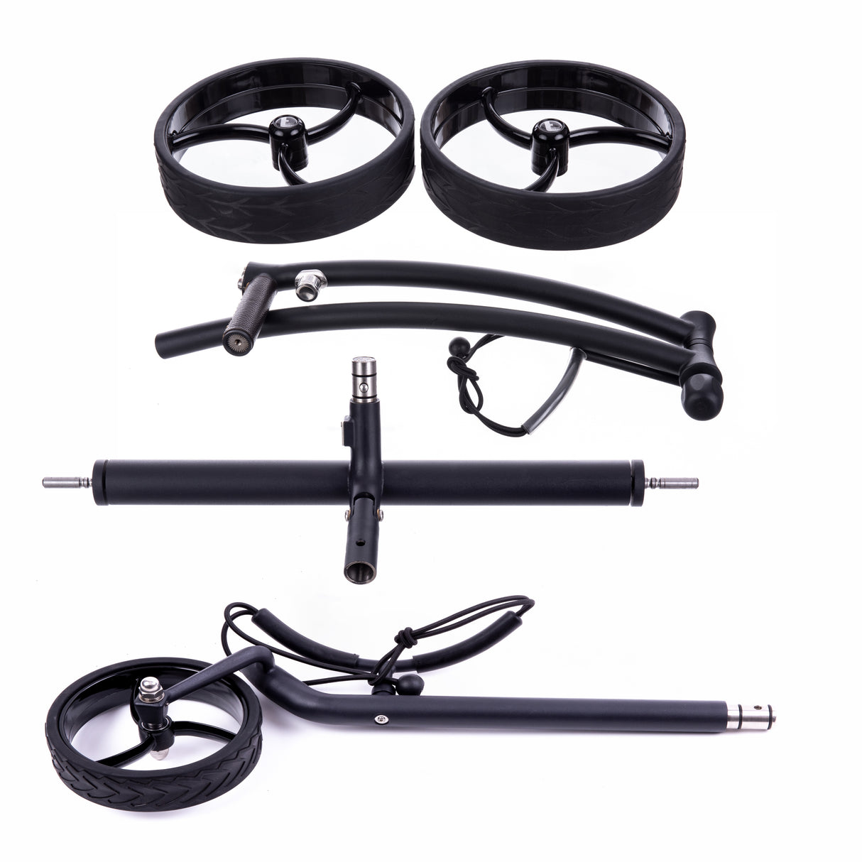 Chariot électrique déambulateur Trendgolf modèle 2025 en acier inoxydable, noir