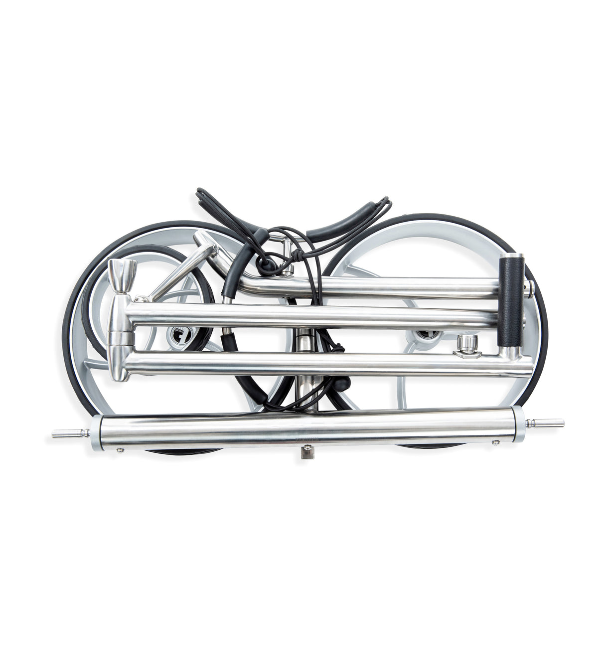 Chariot électrique Trendgolf déambulateur modèle S 2025 en acier inoxydable poli