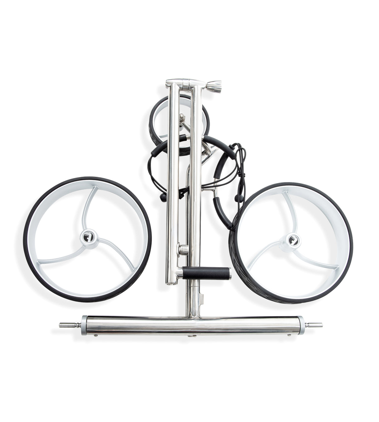 Chariot électrique Trendgolf déambulateur modèle S 2025 en acier inoxydable poli