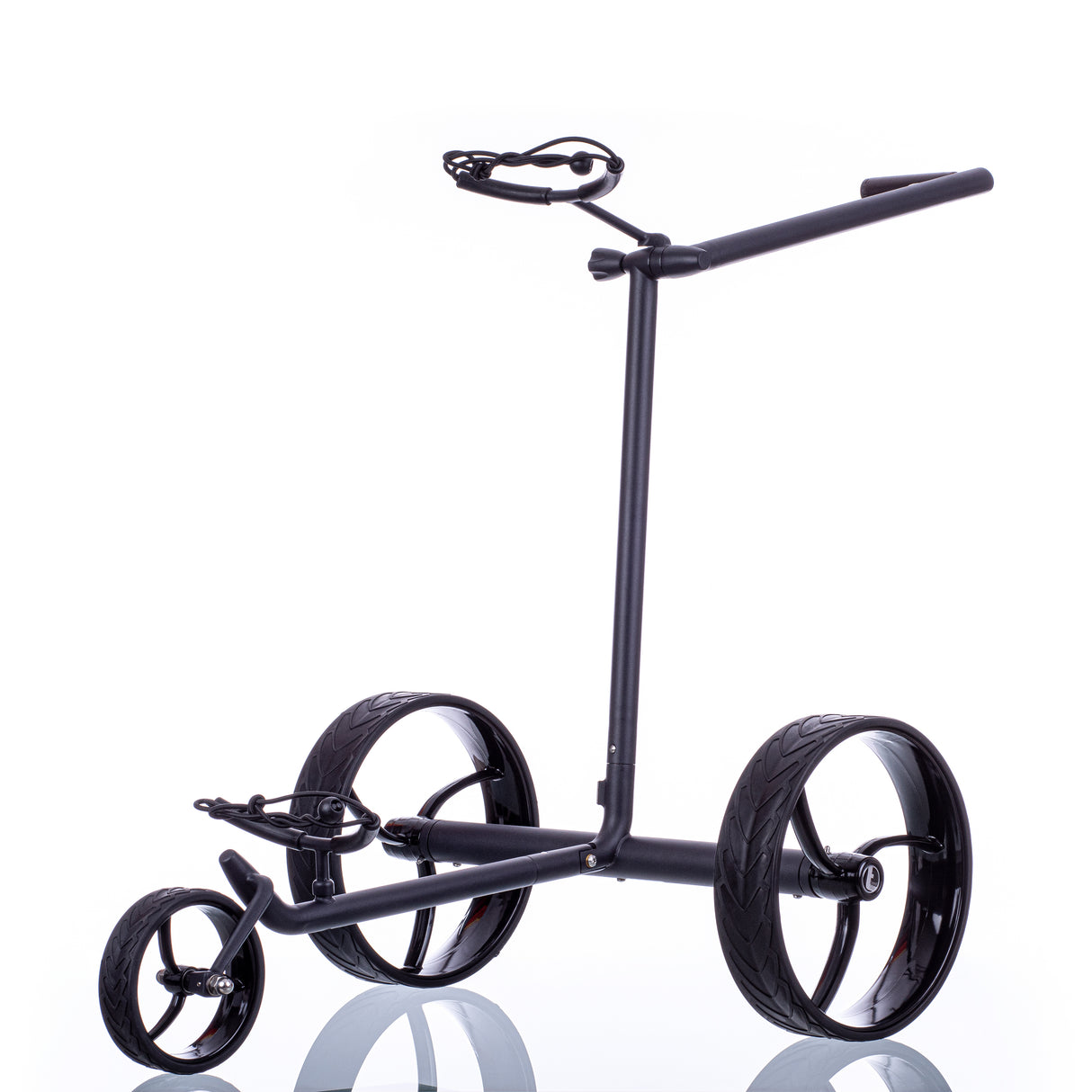 Chariot électrique déambulateur Trendgolf modèle S 2025 en acier inoxydable, noir
