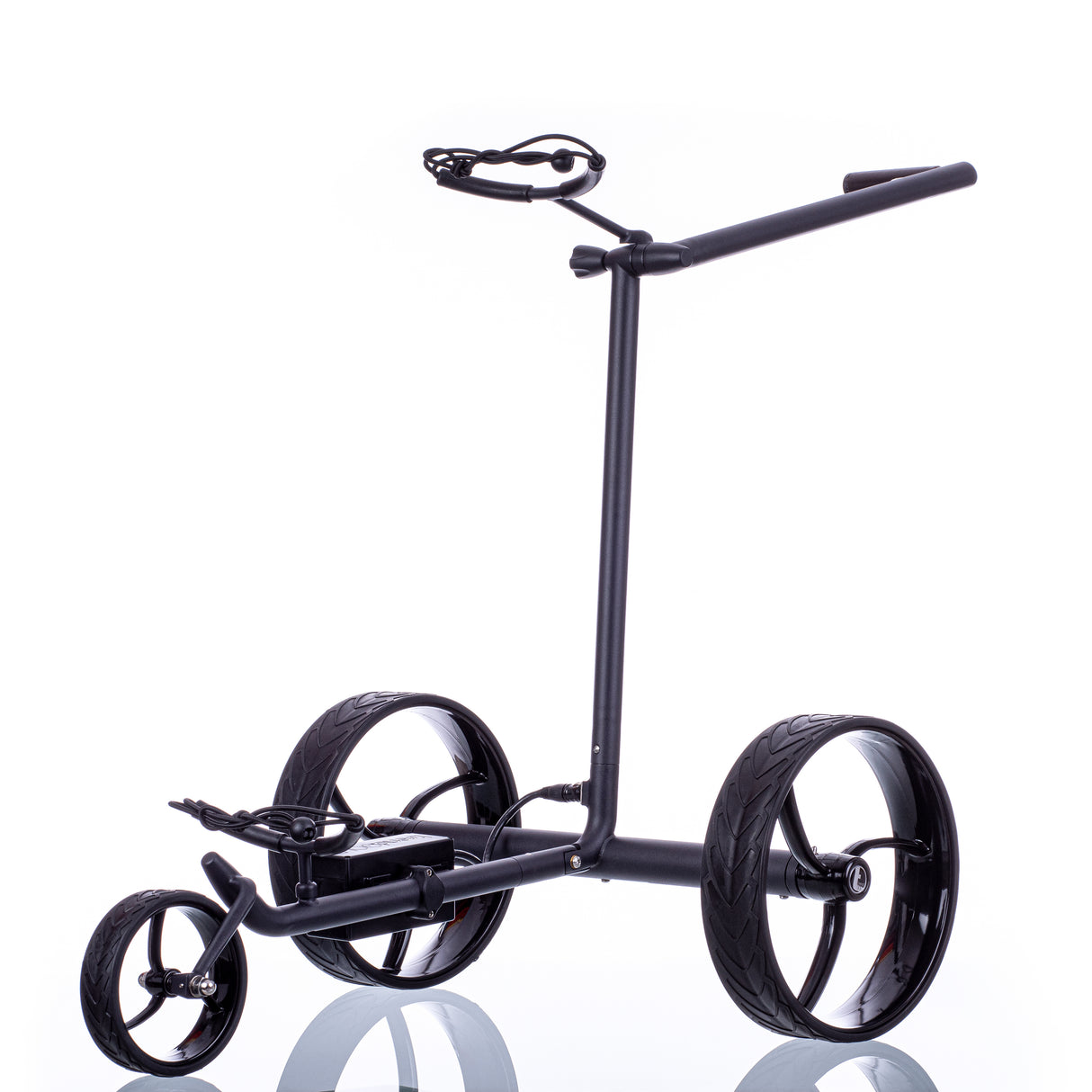 Chariot électrique déambulateur Trendgolf modèle S 2025 en acier inoxydable, noir
