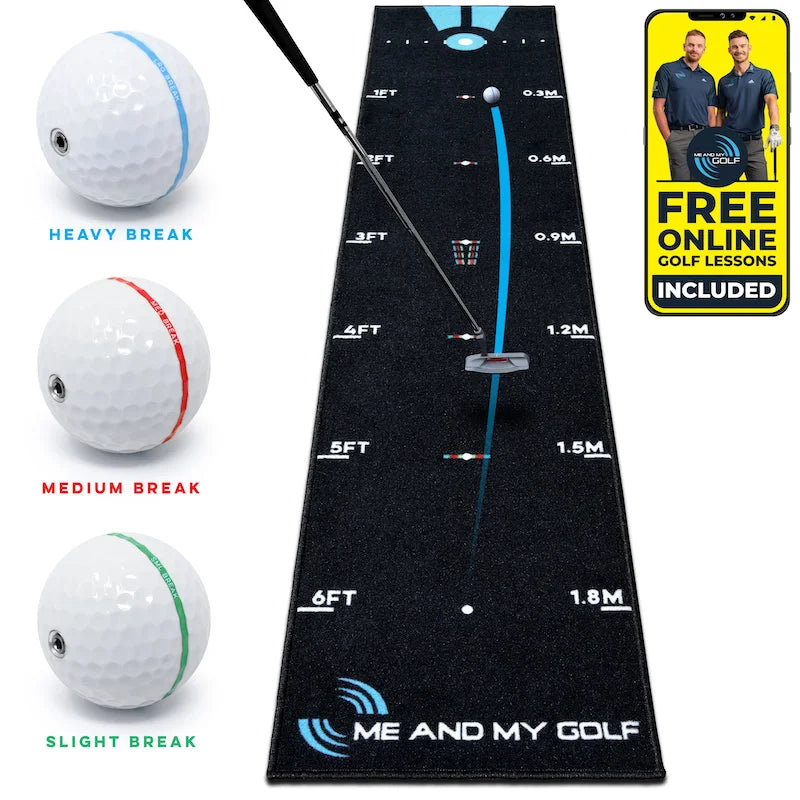 ME AND MY GOLF Breaking Ball Putting Mat