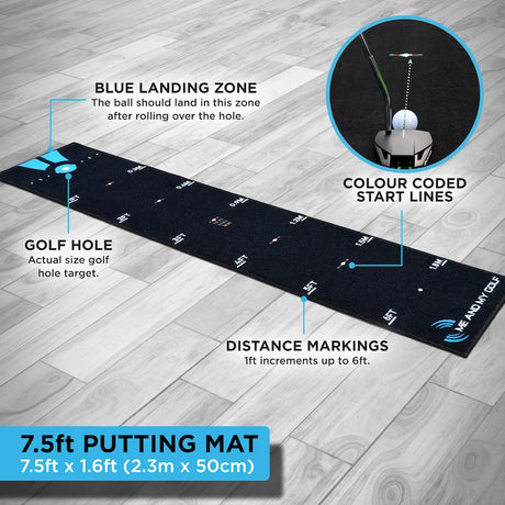 ME AND MY GOLF Breaking Ball Putting Mat