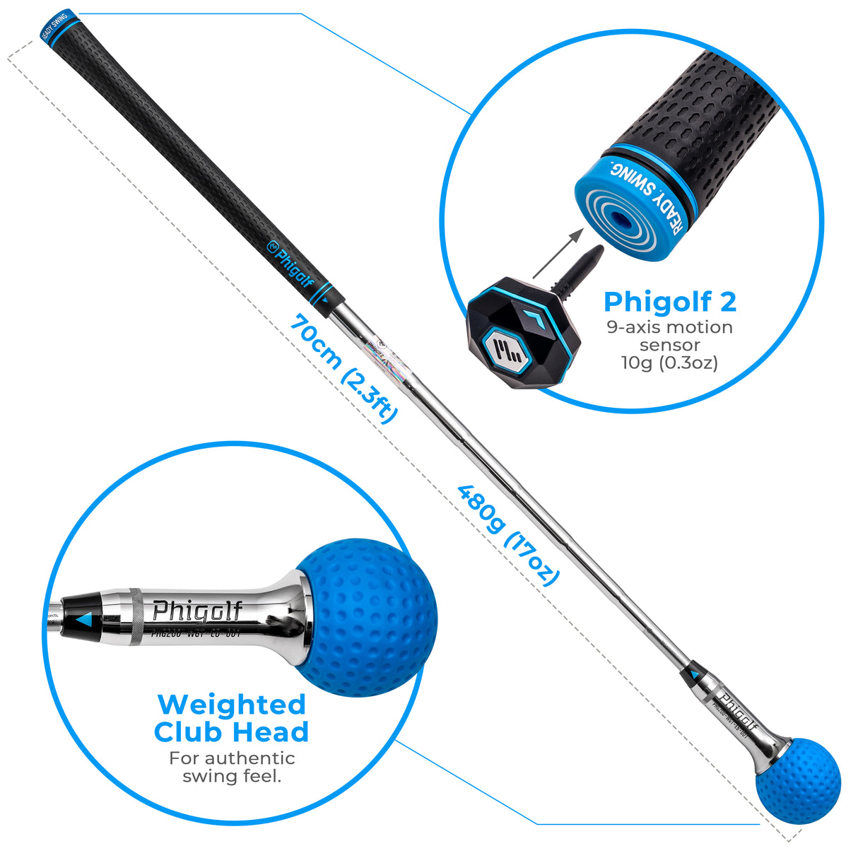 Simulateur de golf intelligent PHIGOLF 2 : Entraîneur et analyseur de swing