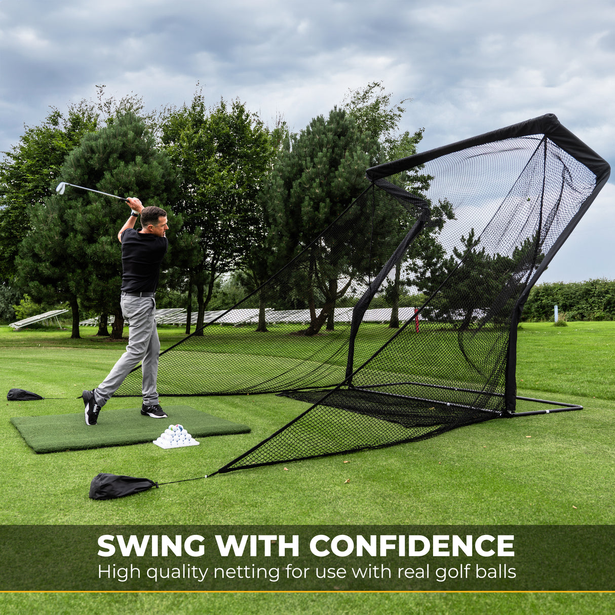 SIMSPACE Golf Deluxe Home Driving Net