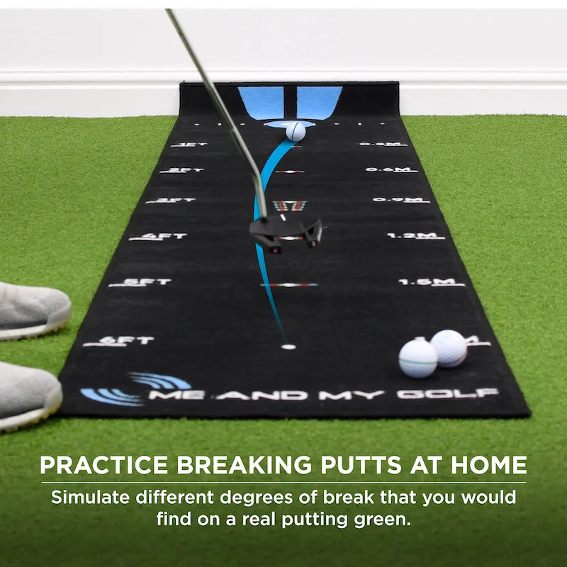 ME AND MY GOLF Breaking Ball Putting Mat