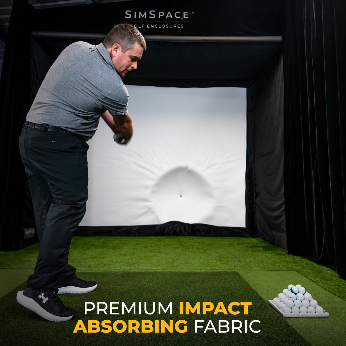 SimSpace Slim Golf Simulator Kabine