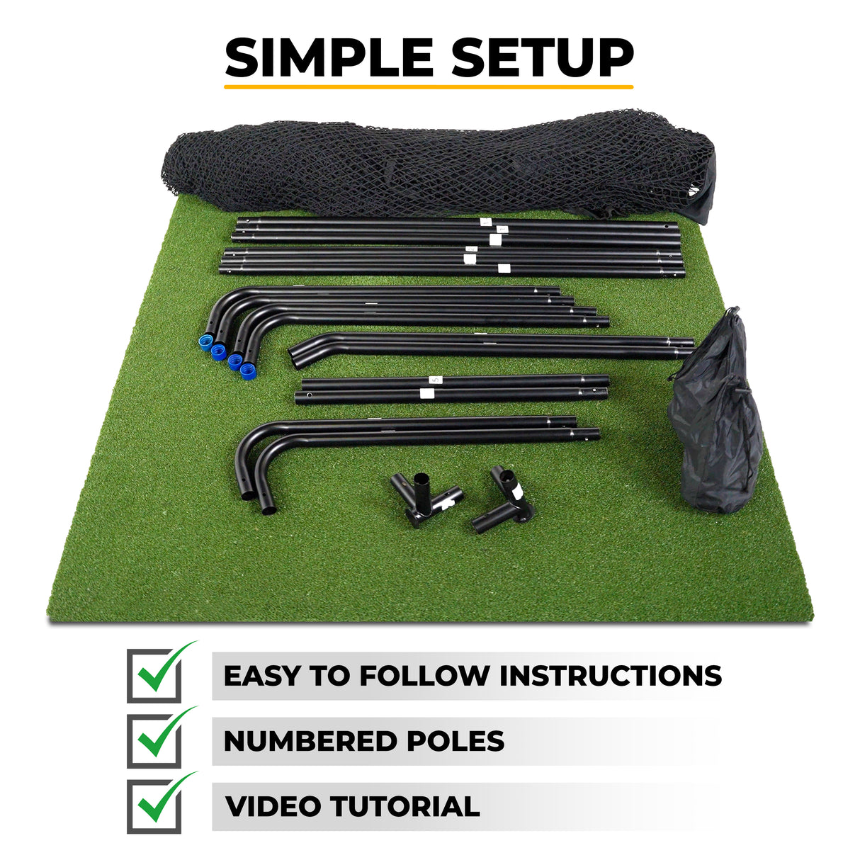 SIMSPACE Golf Deluxe Home Driving Net