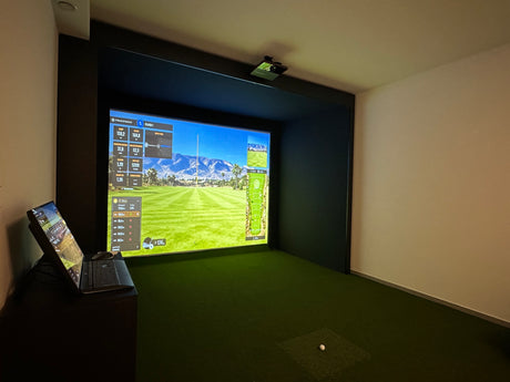 ARCADIA Premium Golfsimulator – Trackman iO Complete Komplettsystem auf Maß