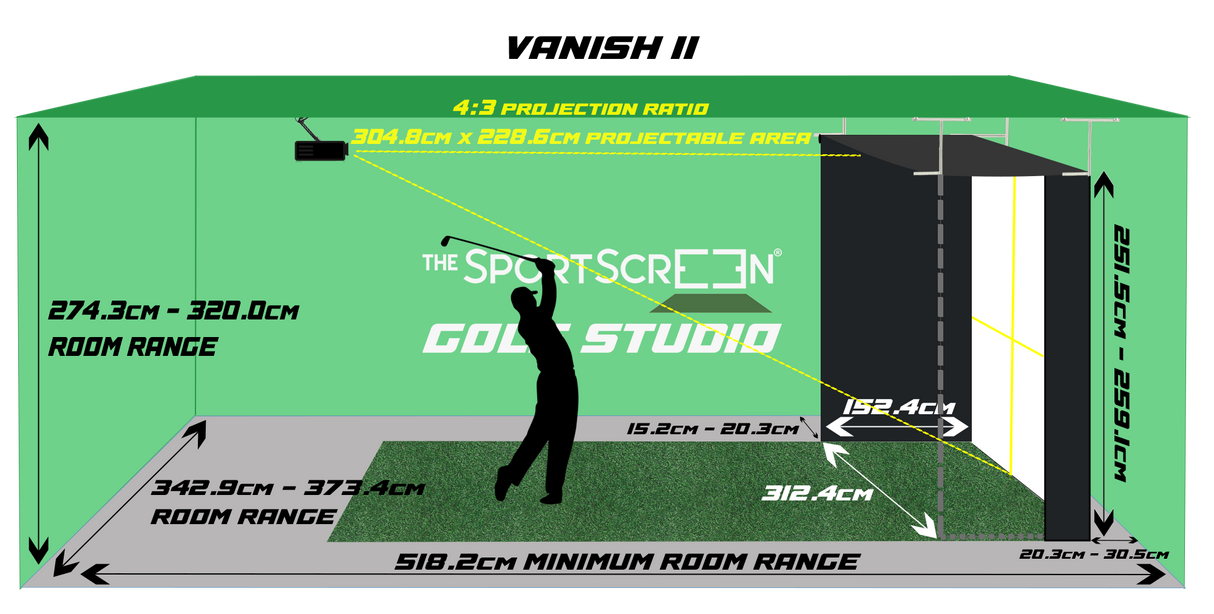 The SportScreen Vanish Series® | Einfahrbare Golfkabine