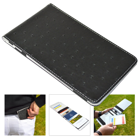 SIMSPACE Scorecard Holder Ostrich Leather Look