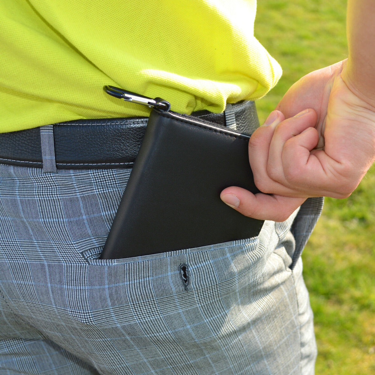 Porte-cartes de score en cuir véritable PGA TOUR