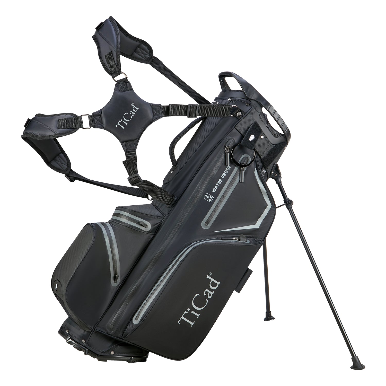 Sac de golf hybride TiCad PREMIUM 14, sac trépied étanche