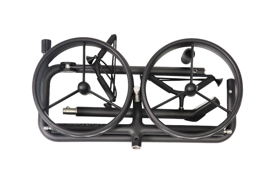 JuCad Golftrolley Carbon Shadow 2 wheels - the stylish lightweight, matt black