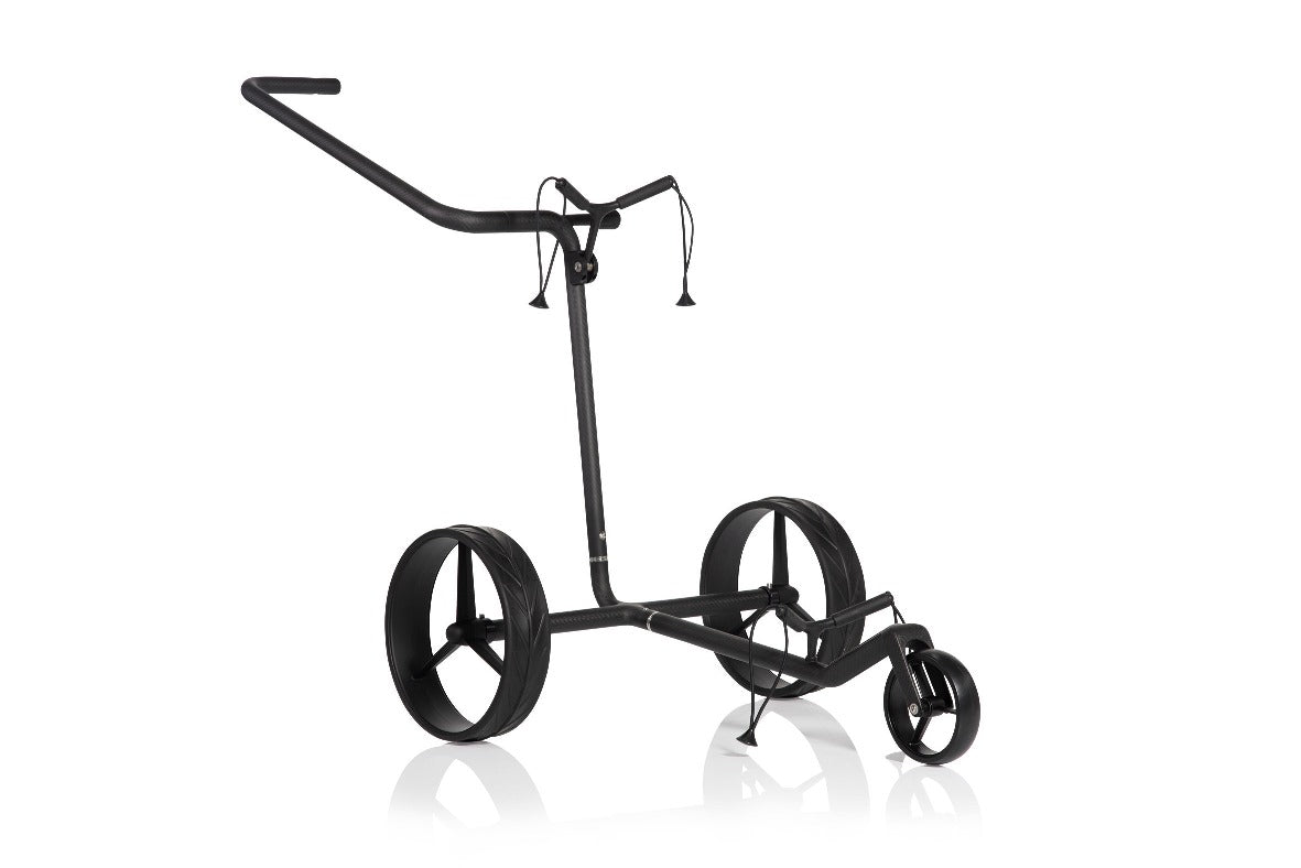 JuCad Golftrolley Carbon Shadow 3 roues - l'élégant noir mat léger