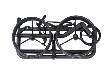 JuCad Golftrolley Carbon Shadow 3 wheels - the stylish lightweight, matt black