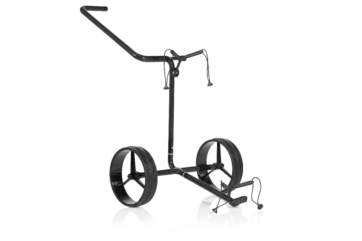 JuCad Golftrolley Carbon Shine 2 roues - l'élégant noir brillant léger