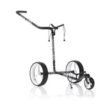 JuCad Golf Trolley Carbon Zebra 3 roues - laqué mat au design à 3 composants