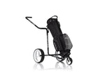 JuCad Golf Trolley Carbon Zebra 3 roues - laqué mat au design à 3 composants