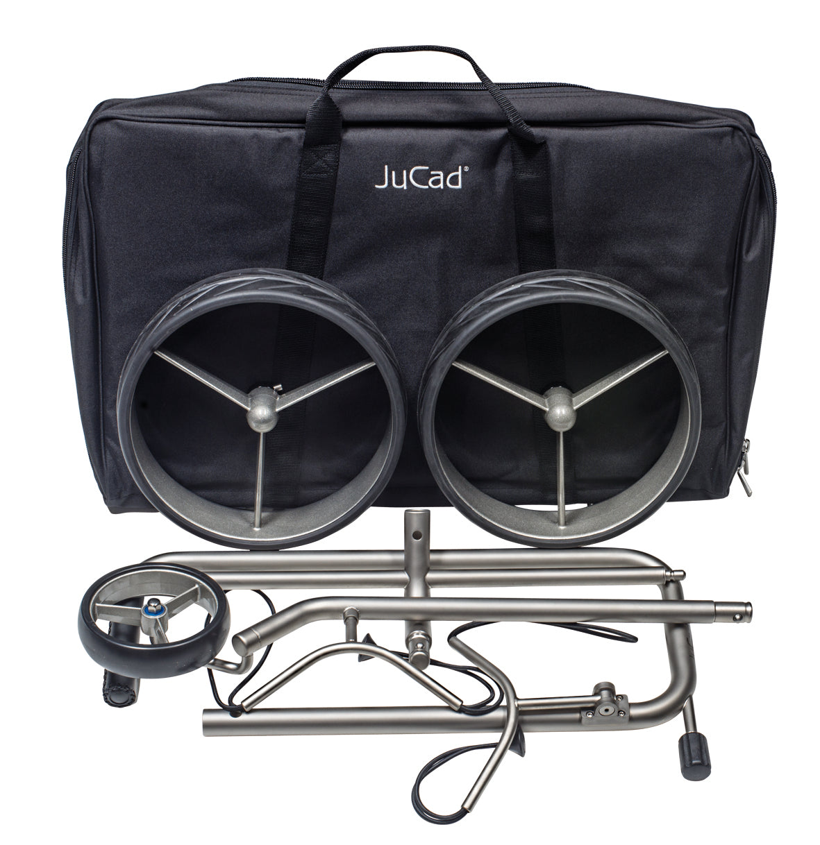 Chariot de golf JuCad Edition S 3 roues - porte-sac sportif