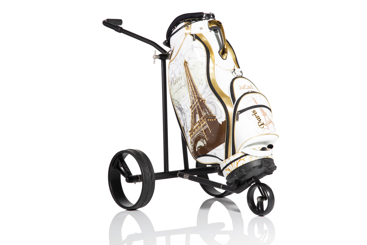 JuCad Elektro-Golftrolley Phantom Titan black on black 2.0