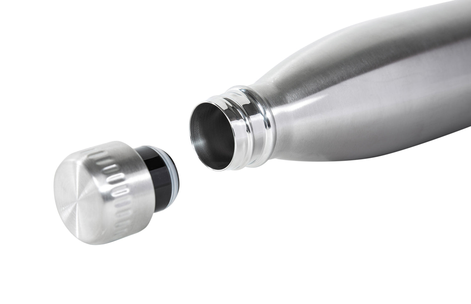 Fiole à vide JuCad en acier inoxydable