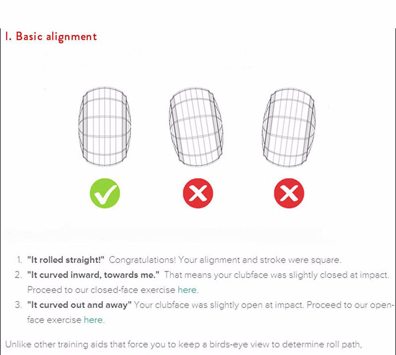 CRESTGOLF - Balles de golf plates pour entraînement au putting | lot de 5