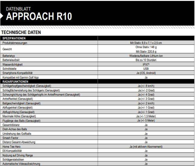 GARMIN Approche R10