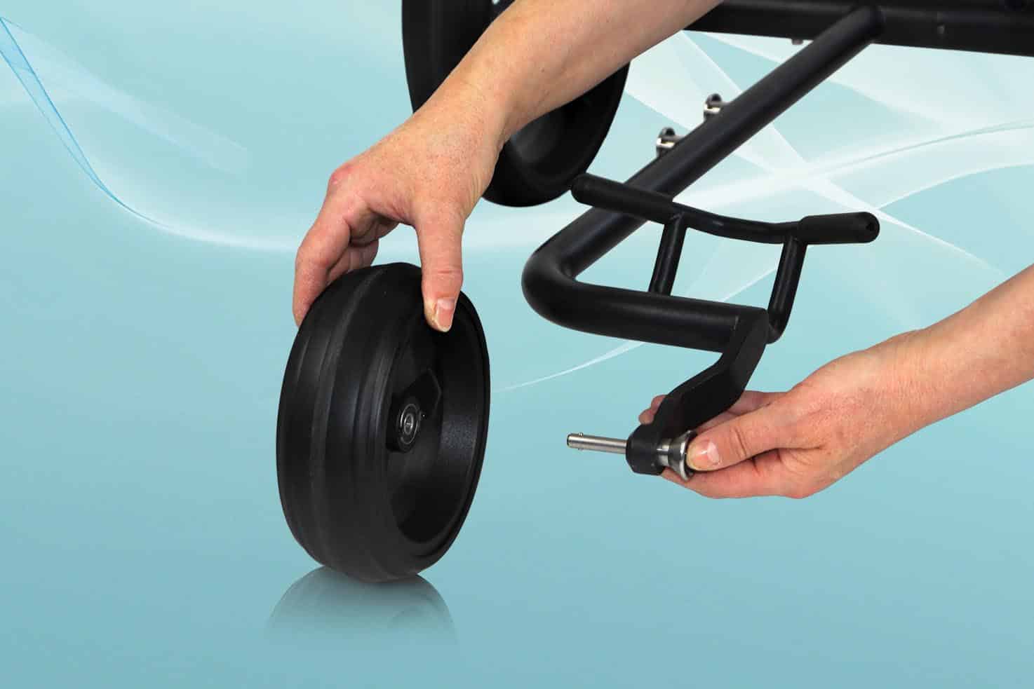 PG-Powergolf chariot de golf électrique Zorro acier plat noir perle