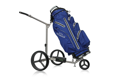PG Powergolf electric golf trolley SteelCad Zorro Click