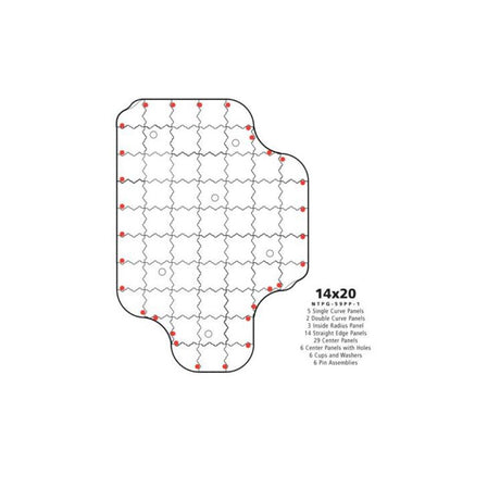 TOUR LEFT putting green 430 x 610 cm
